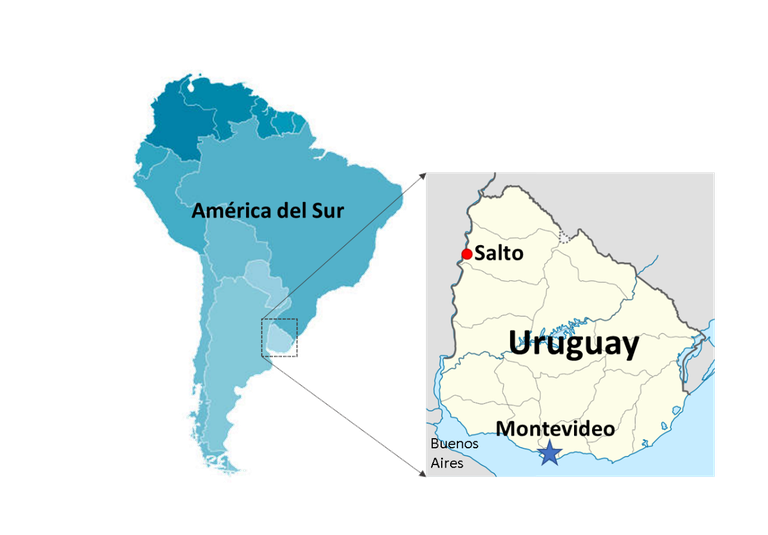 Mapa Uruguay